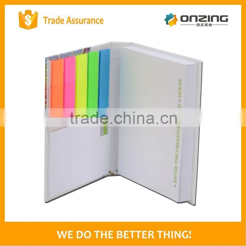 Assorted sticky pad memo notepad with logo for promotion
