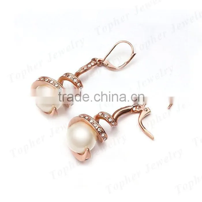 Wholesale rhodium plated 925 sterling silver pearl jewelry