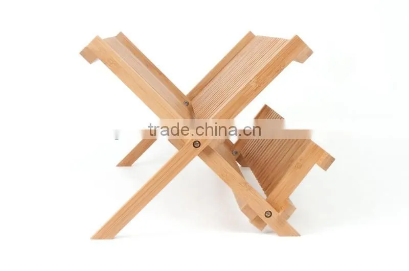 2-Tier Bamboo Dish Drying Rack
