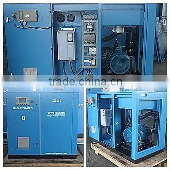 380V textile industry portable electric screw air compressor specification