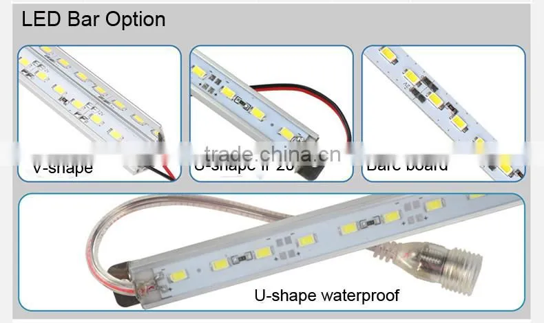 30cm LED Bar Lights SMD5730 12V 72/90 leds/m Aluminium Cell Phone/Jewelry/Watch Cabinet Showcase Counter LED Hard Rigid Strip