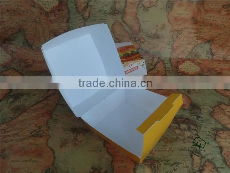 Cheap hamburger paper box, packing box for hamburger