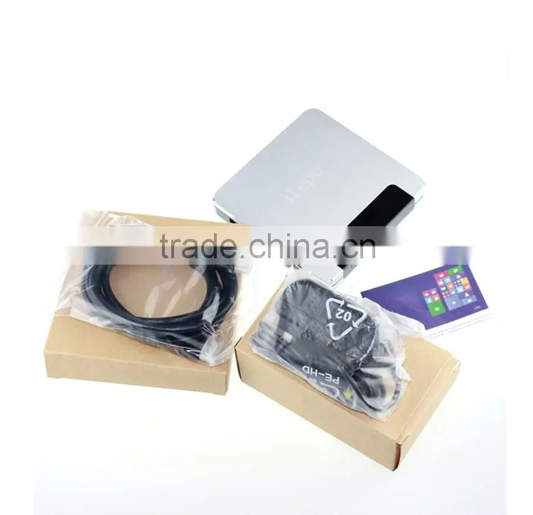 Windows 8.1 android 4.4 dual OS 32G large flash memory metal mini computer