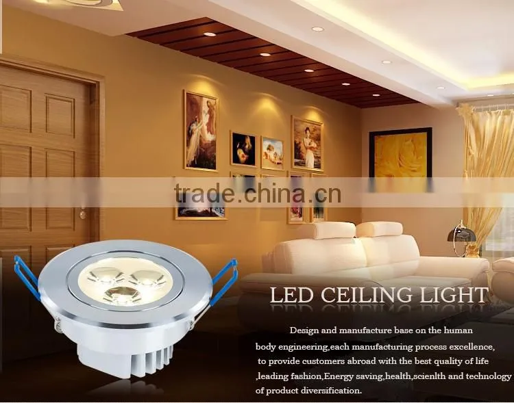 Square recessed ceiling lamp crystal led lamp