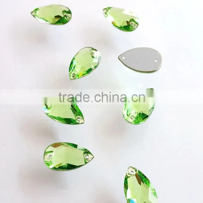 U3230 wholesale Pear sew-on rhinestones supplier