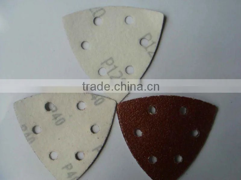 nap base Hook and loop backed sand paper discs