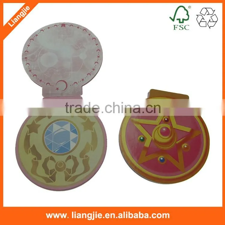 round shape memo pad,cmyk round memo pad,die cut memo pad