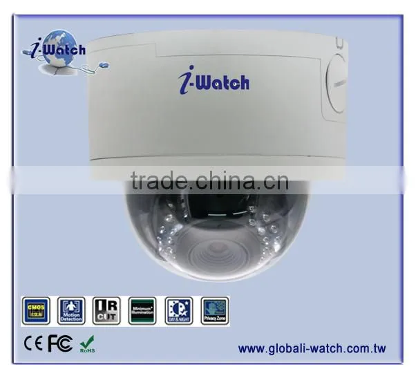 IW-P3038GS 2.0M Vari focus IR Network Dome Camera