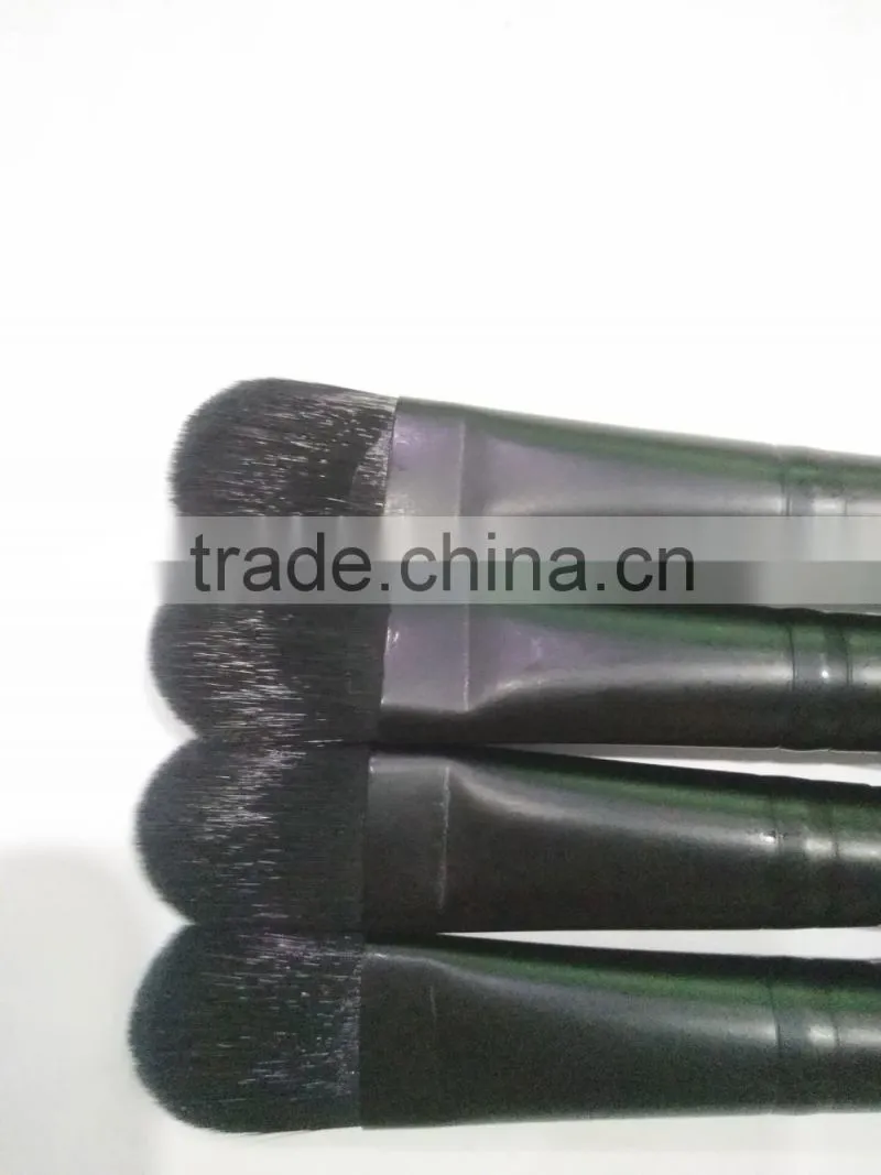 Newest customize high quality wood handle nylon facial mask brush