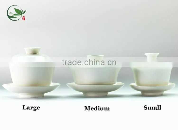 Popular Teaware Medium White Ceramic Tea Cup 120cc Gaiwan