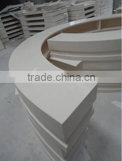 lighted reception desk/reception desk display case/desk reception