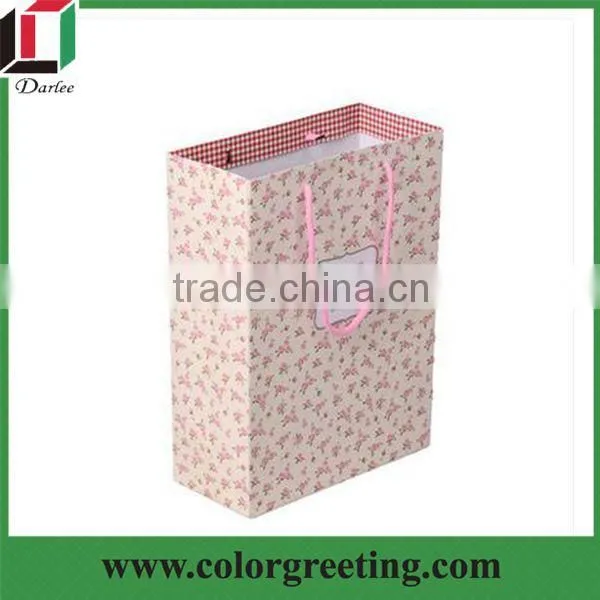 Recycled paper shopping bags custom luxury paper bag for gift