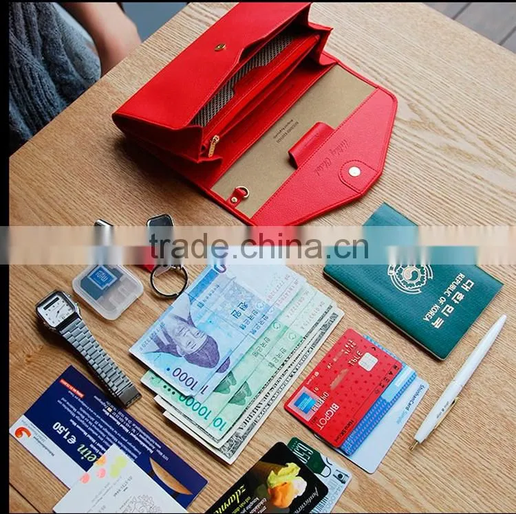 Ladies coin clutch wallet and purse women leather purse