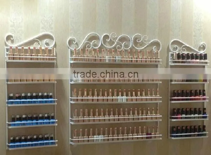 nail polish floor standing rack display,fashion metal nail polish display