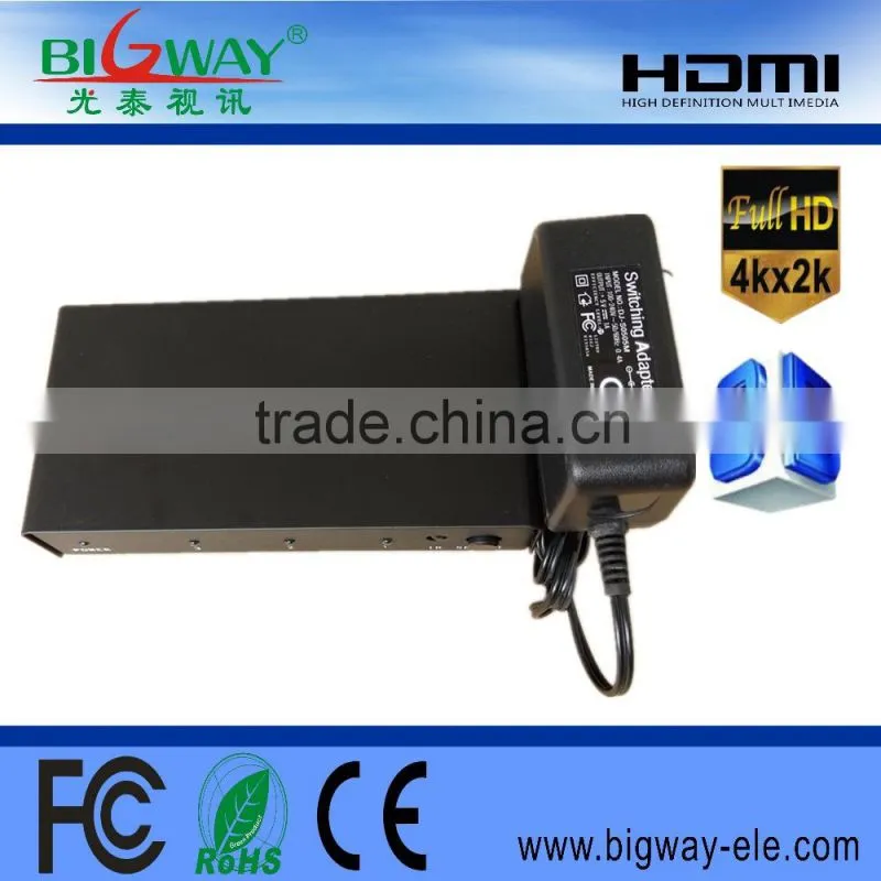 3X1 HDMI 1.4 Switcher supports resolution up to 2160P and 1080P