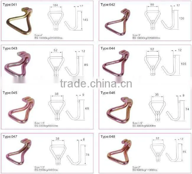 stainless steel double j hooks