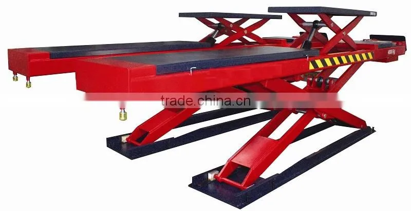 4.5T Capacity Car Scissor Alignment Lift With Rubber Pads For Protection