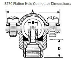 Stainless steel SS split eyelet connector stainless