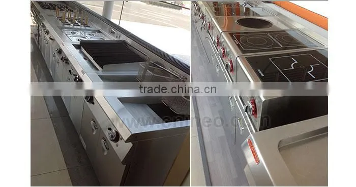 Curved Front Marble Base Black Color Refrigerated Cake Showing Case Cabinet