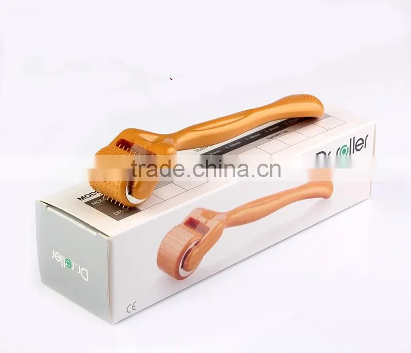 Hot sale Eye derma roller 120 needle gold Titanium Dr. roller for Personal Skin Care
