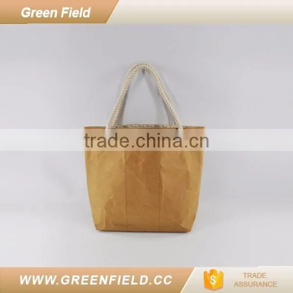 custom Green Field washable kraft paper totes 2017 totes