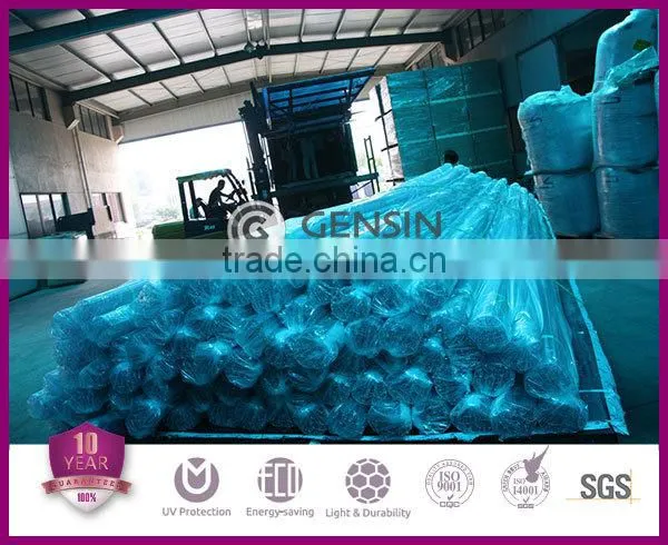 Gensin 6mm/8mm/10mm/12mm/16mm polycarbonate 3-wall sheet/ pc greenhouse sheet/roofing sheet
