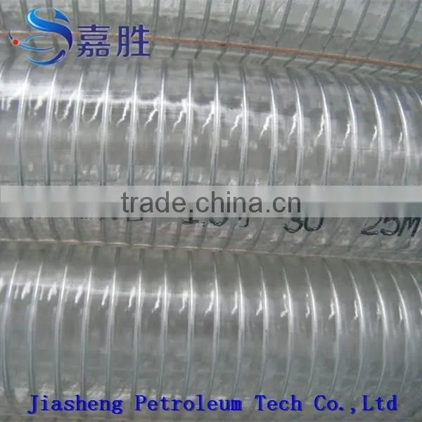 Clear Spiral Reinforced PVC Steel wire Suction Hose