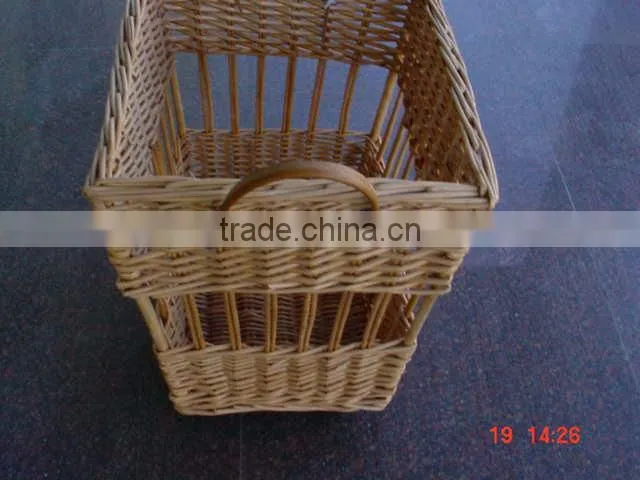 Wicker shopping cart with 2 wheels wicker shopping baskets with wheels