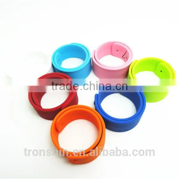 wholesale 2014 custom silicone slap bracelet
