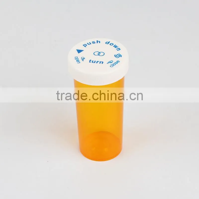 plastic pill storage bottle