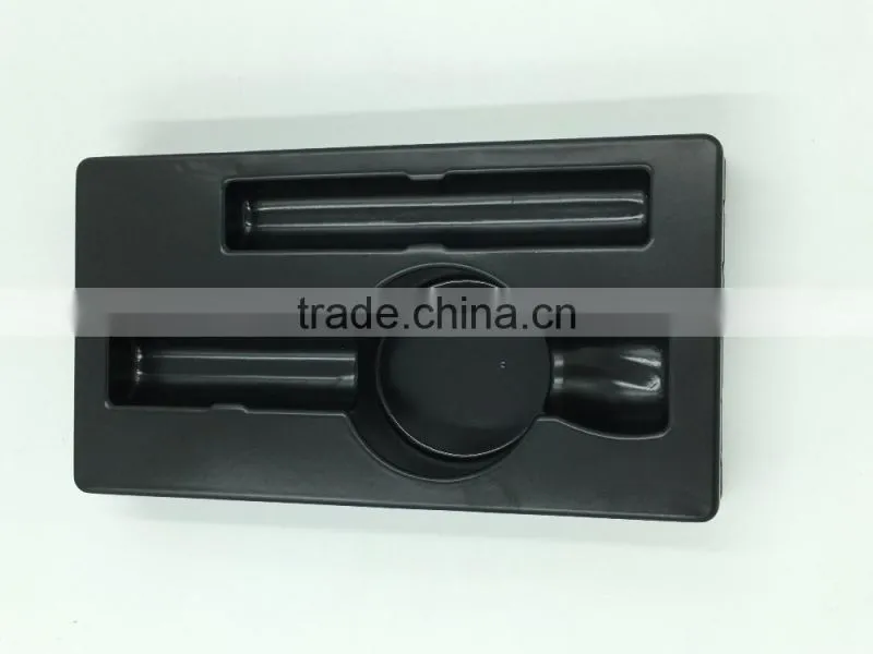 Customized logo printed white decorative cosmetic tray