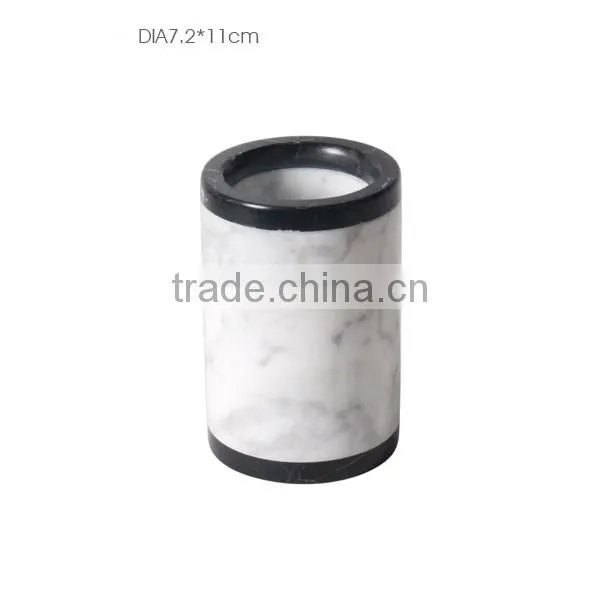 Cheapest Shenzhen factory luxury white and black marble cups