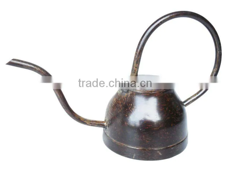 Small Metal Watering Can, Heart Design Made of Metal Iron.