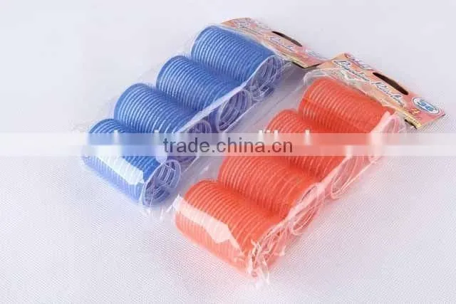 4P Ccolorful Plastic HAIR ROLLERS/Hair Tools/nylon paster