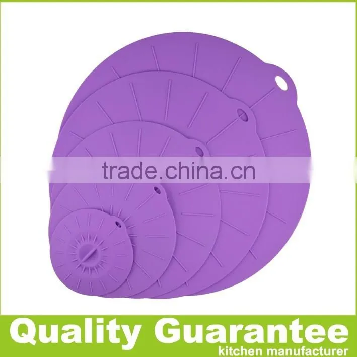 2016 new food grade silicone lid-cooking pot lid-Microwave pan bowl lids Cover-Silicone Suction Lids