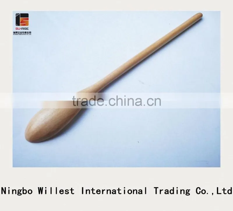 Friendly wood spoon, salt or honey or spice kitchen spoons