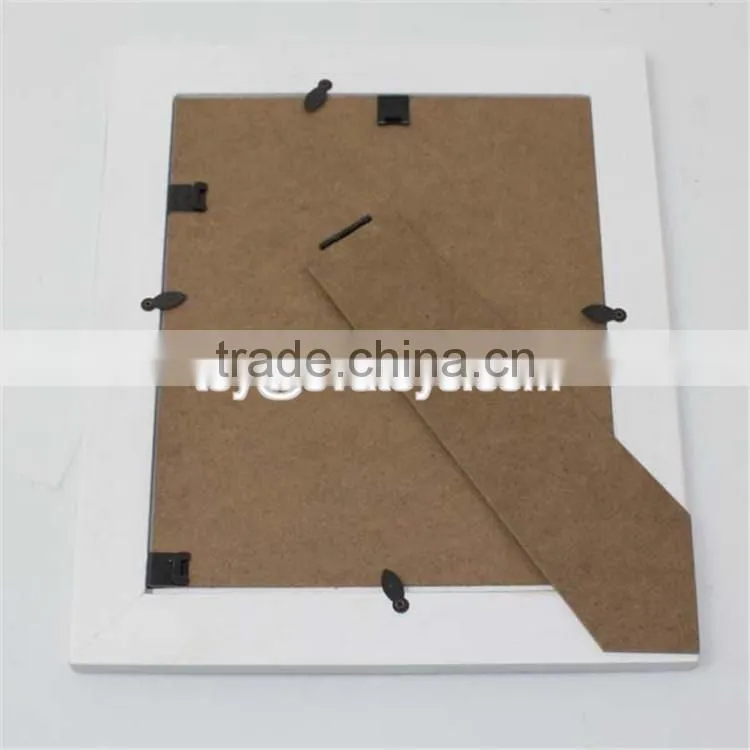 wholesale customize home decoration wooden white picture frames W09A029