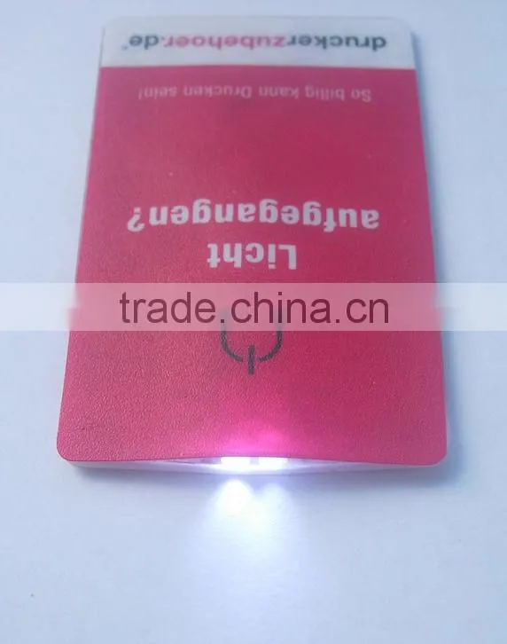 Mini Pocket PVC LED Business Credit Card Light