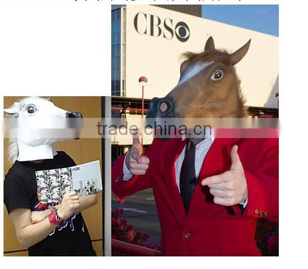 Latex Cosplay Horse Head Mask