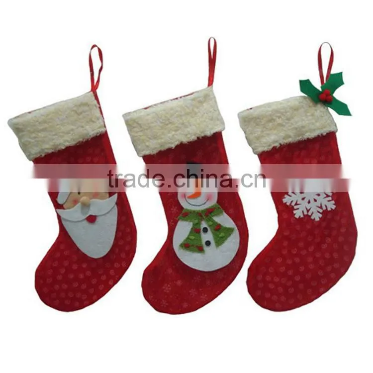 Wholesale Christmas Decoration Christmas Stocking Cheap Christmas Cozy Sock