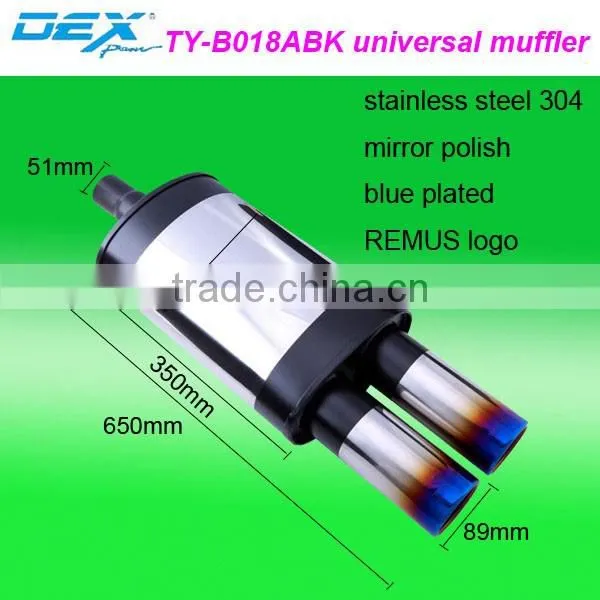 high racing spare part exhaust system universal muffler performance