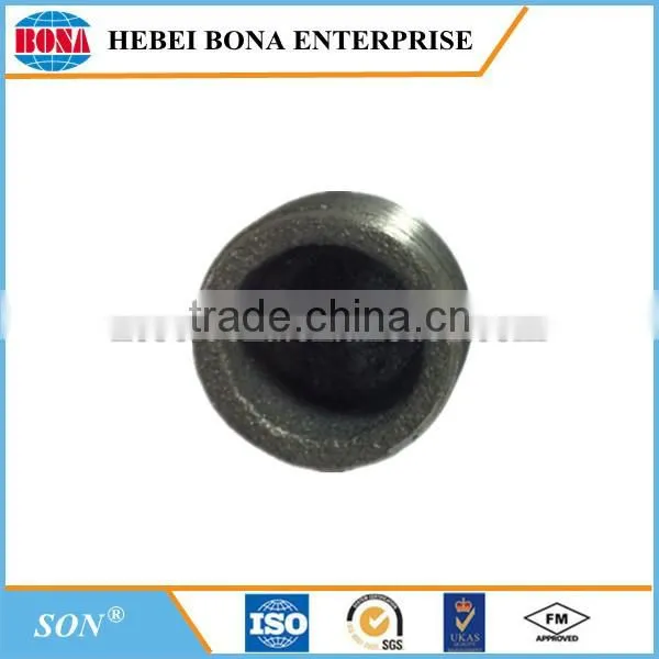 ISO certified malleable cast iron pipe fitting plug