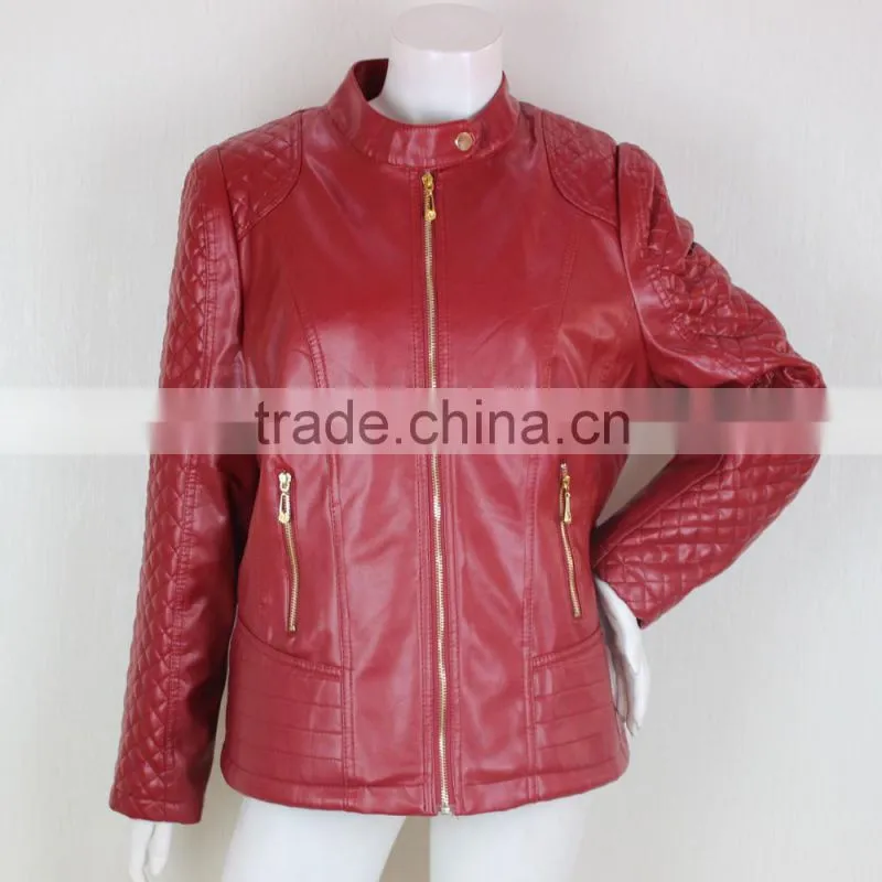 2017 new small leather jacket women top quality high fashion
