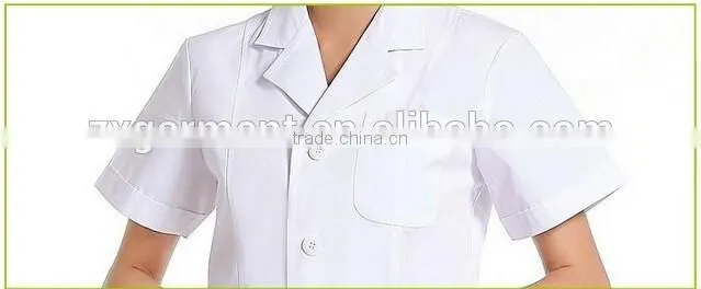 High quality medical uniform white scrubs