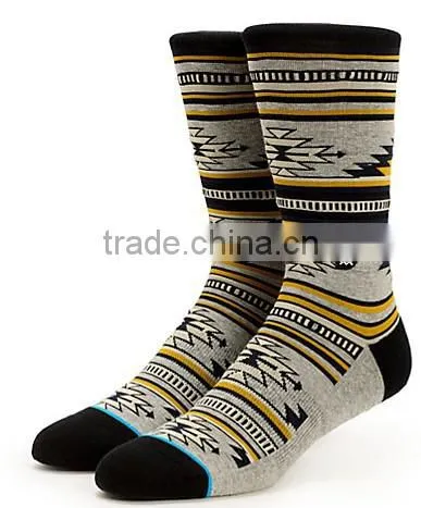 Fashion cheap funny custom knit tube sock man