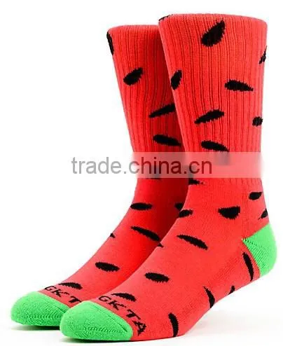 Fashion cheap funny custom knit tube sock man