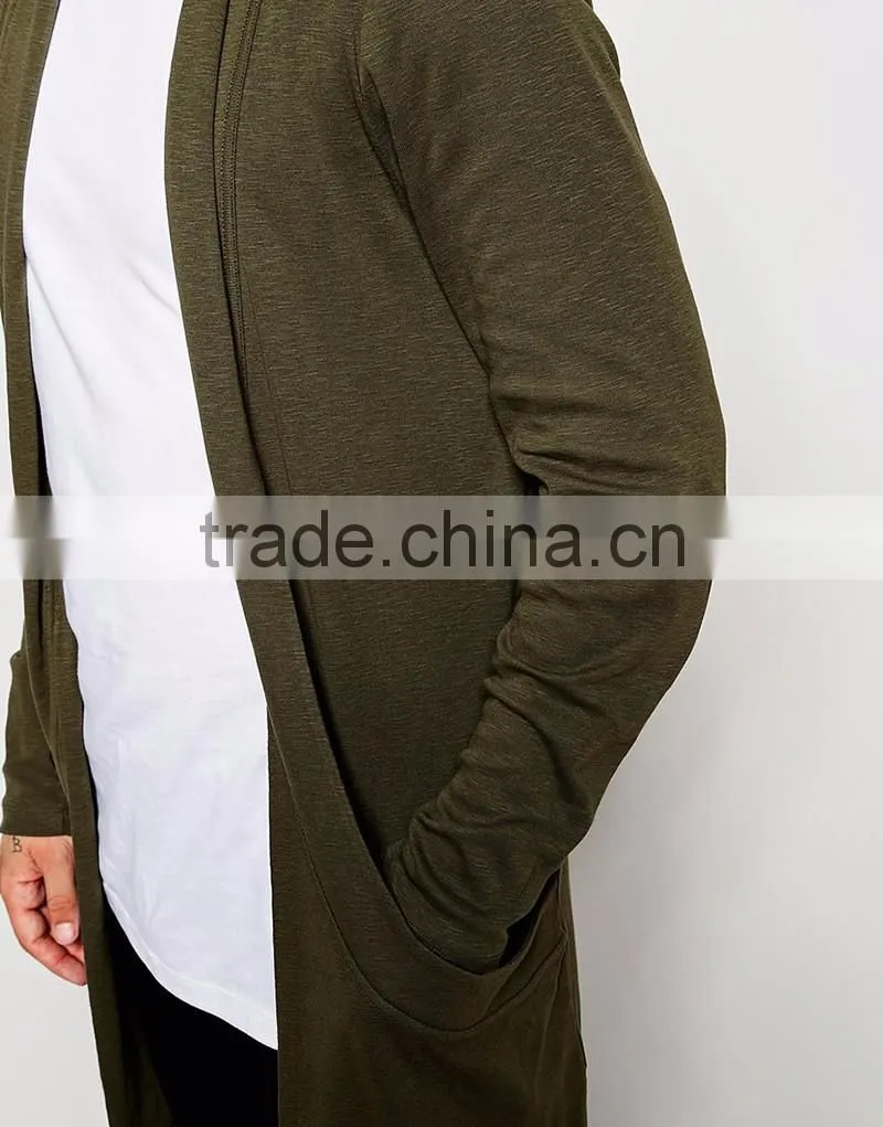 wholesale mens long cardigan sweater pockets