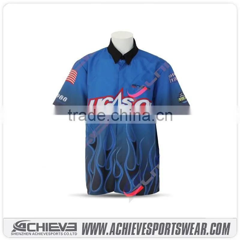 Wholesale motocross jersey custom racing pit crew shirts