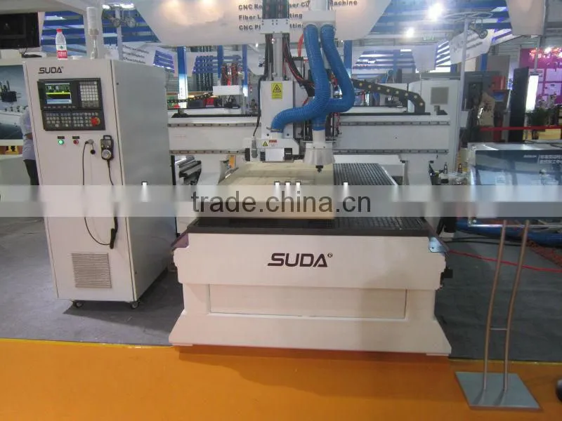 SUDA 1325 High Quality Cnc Router with side drilling and engraving