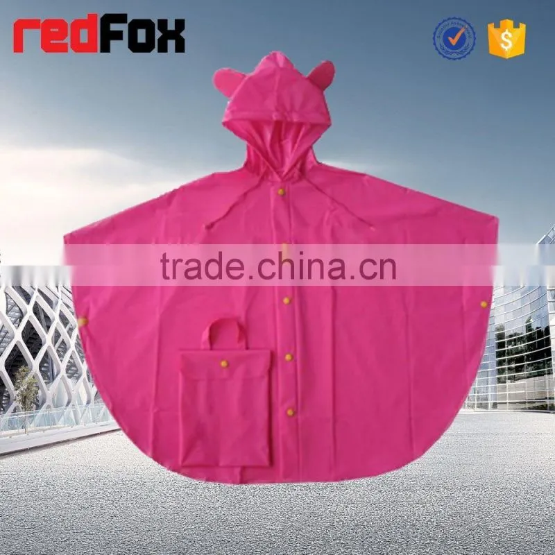 colourful reflective safety kid raincoat